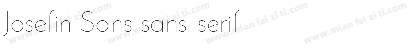 Josefin Sans sans-serif字体转换